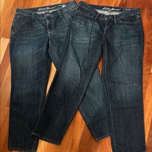 Eddie Bauer Boyfriend slim and crop